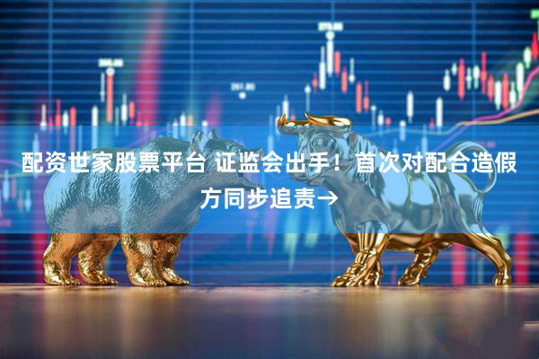 配资世家股票平台 证监会出手！首次对配合造假方同步追责→