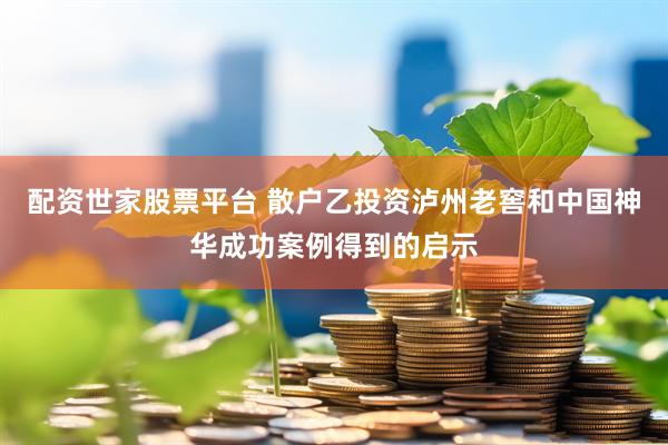 配资世家股票平台 散户乙投资泸州老窖和中国神华成功案例得到的启示